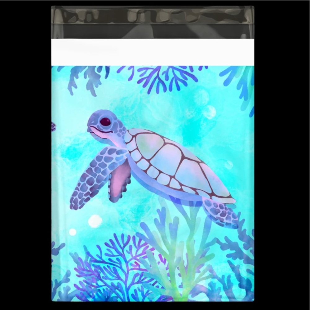 25 10X13 Poly Mailers Turtles Shipping Envelopes Bags PRICE IS FIRM - Picture 9 of 9